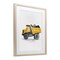 Stupell Industries Working Trucks Dump Vehicle Framed Print Under Glass, design by Christine Simpson Art